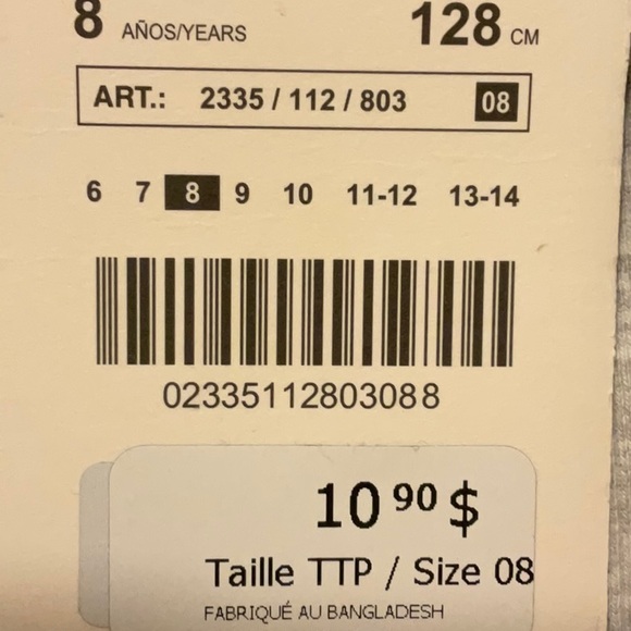 GIRLS SIZE 8 COMFY TANK TOP - Picture 3 of 3